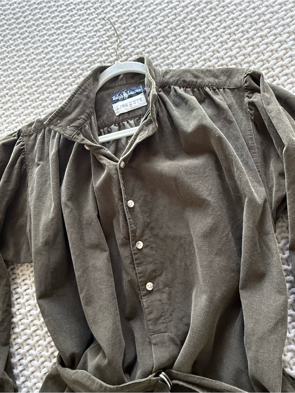 Vintage late70s/early 80s blue label Ralph Lauren I.Magin corduroy prairie dress - Picture 8 of 10